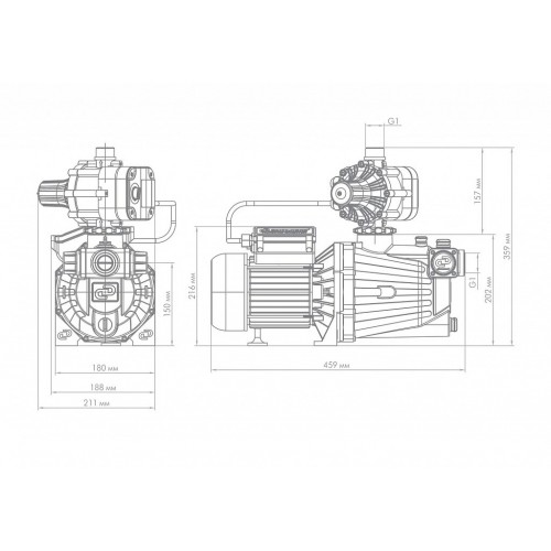 Насос поверхностный Джилекс Джамбо 70/50 П-К Комфорт (3036) 3