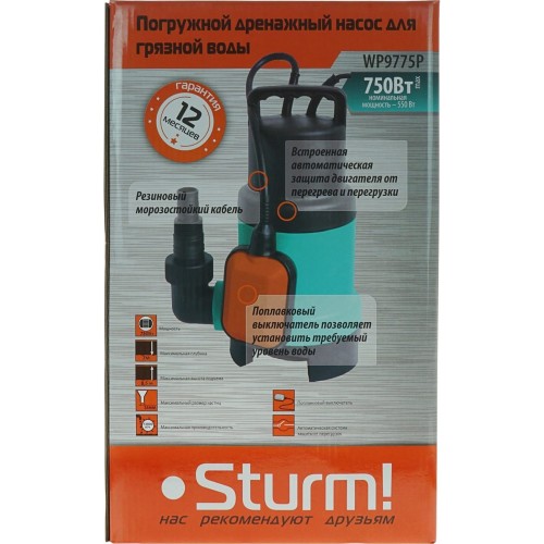 Насос дренажный Sturm! WP9775P 5
