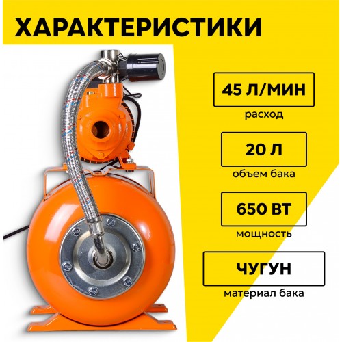 Автономная станция водоснабжения Вихрь АСВ-650/20Ч (68/1/18) 1