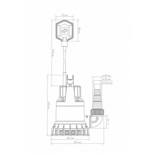 Насос дренажный ДЖИЛЕКС ДРЕНАЖНИК 85/6 (5153) 6