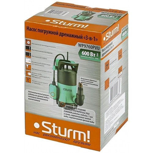Насос дренажный Sturm! WP9760PVU 6