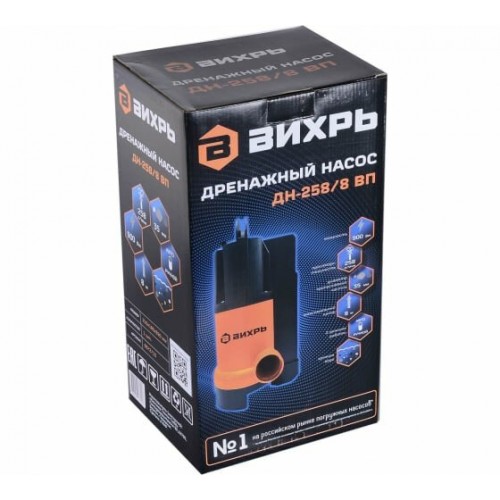 Насос дренажный Вихрь ДН-258/8 ВП (68/2/13) 8
