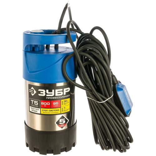 Насос дренажный Зубр НПЧ-Т5-800-С 9
