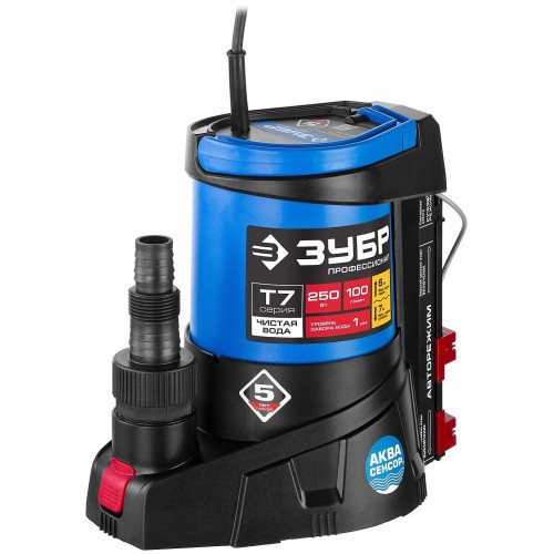 Насос дренажный Зубр НПЧ-Т7-250 4