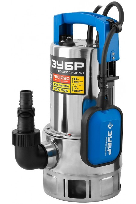 Насос дренажный Зубр НПГ-Т3-750-С 4