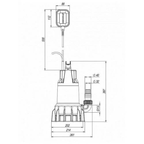 Насос фекальный ДЖИЛЕКС 330/12 (5402) 8
