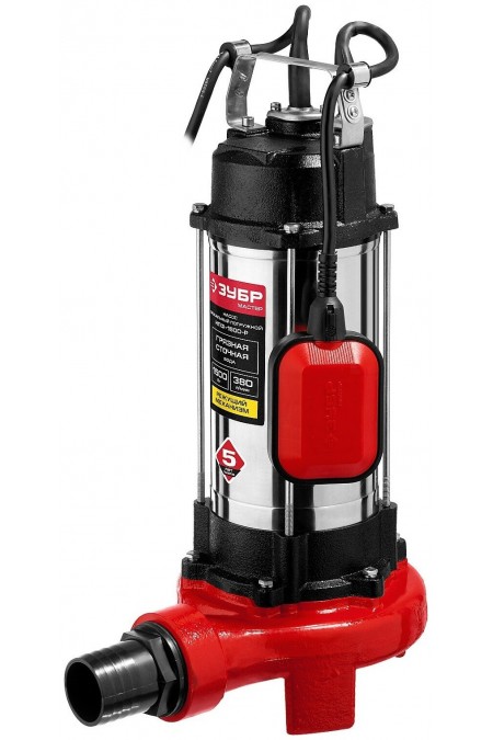 Насос фекальный Зубр НПФ-1500-Р 4