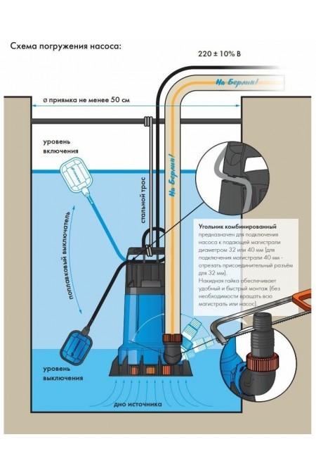 Насос погружной Джилекс Тугунок 140/6 (5400) 3