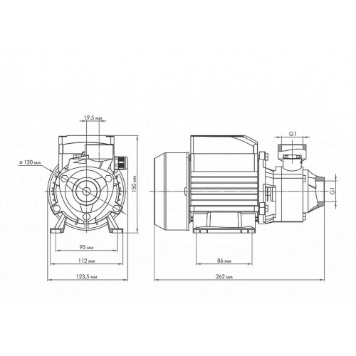 Насос поверхностный Джилекс ВИХРЕВИК 40/40 Ч (3100) 4