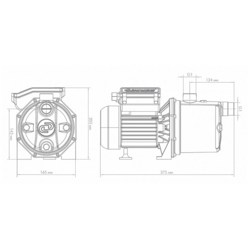 Насос садовый Джилекс ДЖАМБО 60/35 Н (3002) 4