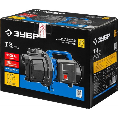 Насос центробежный Зубр НПЦ-Т3-1100 4