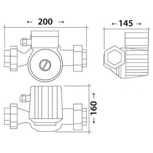 Насос циркуляционный Джилекс ЦИРКУЛЬ 25/40 (2540) 8