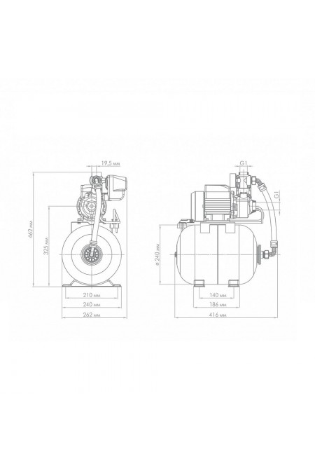 Насосная станция Джилекс Вихревик 40/40 Ч-14 (4018) 1