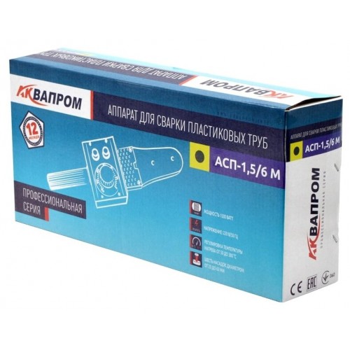 Аппарат для сварки пластиковых труб AQUAPROM АСП-1,5/6 М (M40/6) (00-00016313) 6
