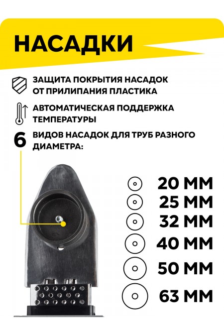 Аппарат для сварки пластиковых труб Ресанта АСПТ-1000 (65/54) 3