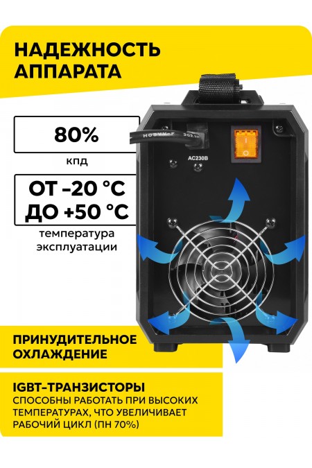 Сварочный аппарат Ресанта САИ 160 ТLUX (65/69) 7