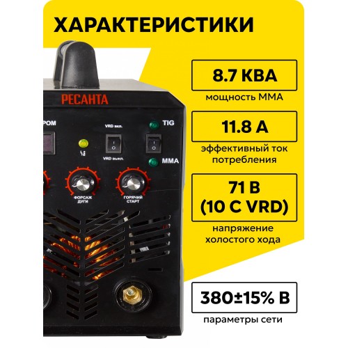 Сварочный аппарат Ресанта САИ-250 ПРОМ (65/133) 2
