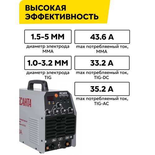 Сварочный аппарат Ресанта САИ- 250АД AC/DC (65/59) 1