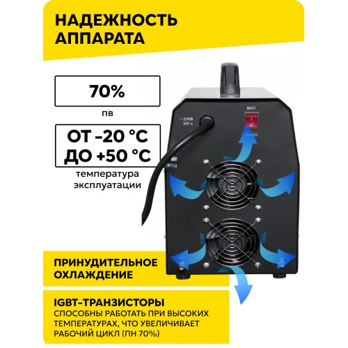 Сварочный аппарат Ресанта САИ- 250АД AC/DC (65/59) 7