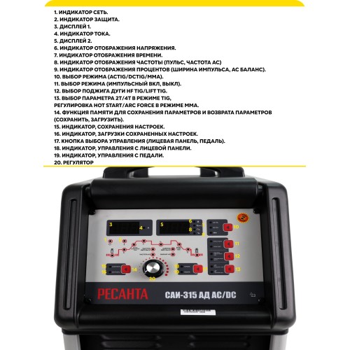 Сварочный аппарат Ресанта САИ-315АД (65/83) 6