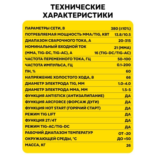 Сварочный аппарат Ресанта САИ-315АД (65/83) 9