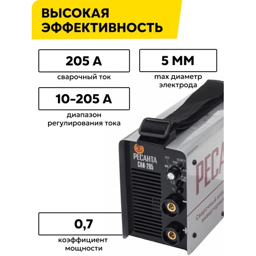 Сварочный аппарат Ресанта САИ205 (65/77) 1