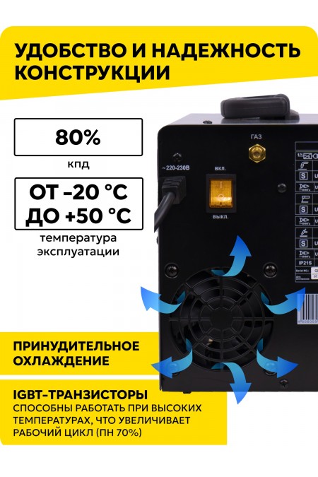 Сварочный аппарат Ресанта САИПА-24В/200А (MIG/MAG) (65/110) 7