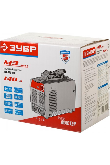 Сварочный инвертор ЗУБР ЗАС-М3-140 1