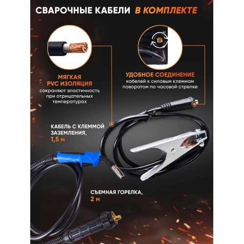 Сварочный полуавтомат Вихрь ИСА-180 MIG Pro 8