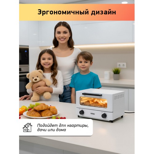 Мини-печь BBK OE1270M (белый/серый) 2