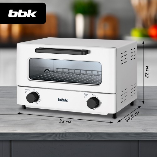 Мини-печь BBK OE1270M (белый/серый) 4