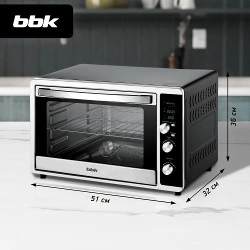 Мини-печь BBK OE3073DC (черный/серебристый) 2