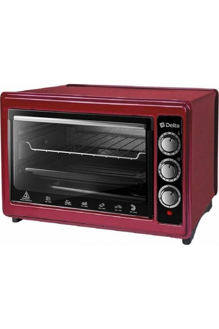 Мини-печь Delta D-0123 (бордовый) 