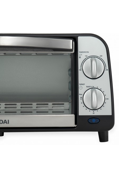 Мини-печь Hyundai MIO-HY071 (серебристый/черный) 6