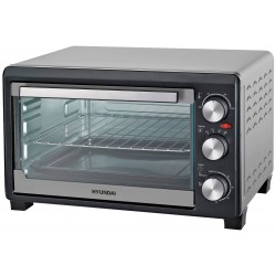 Мини-печь Hyundai MIO-HY072 (серебристый/черный)