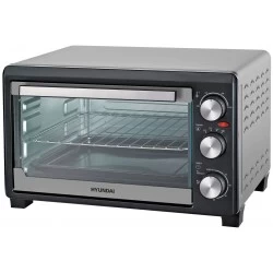 Мини-печь Hyundai MIO-HY072 (серебристый/черный)