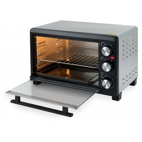 Мини-печь Hyundai MIO-HY072 (серебристый/черный) 3