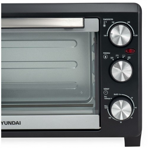 Мини-печь Hyundai MIO-HY072 (серебристый/черный) 6