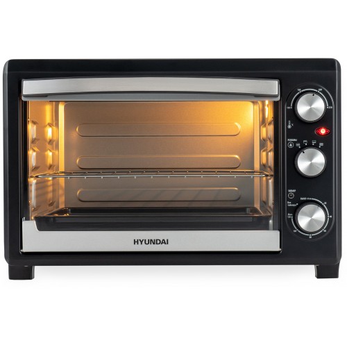 Мини-печь Hyundai MIO-HY073 (серебристый/черный) 