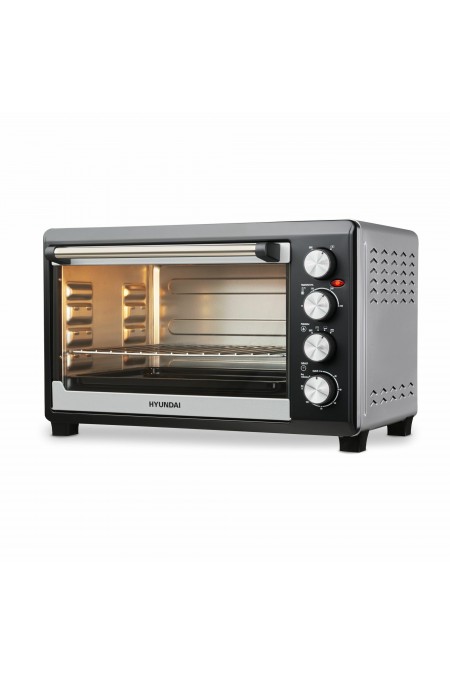 Мини-печь Hyundai MIO-HY075 (серебристый/черный) 1