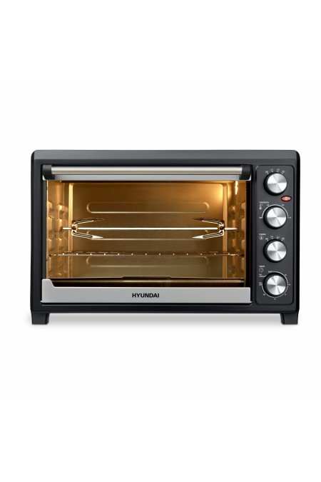 Мини-печь Hyundai MIO-HY076 (серебристый/черный) 