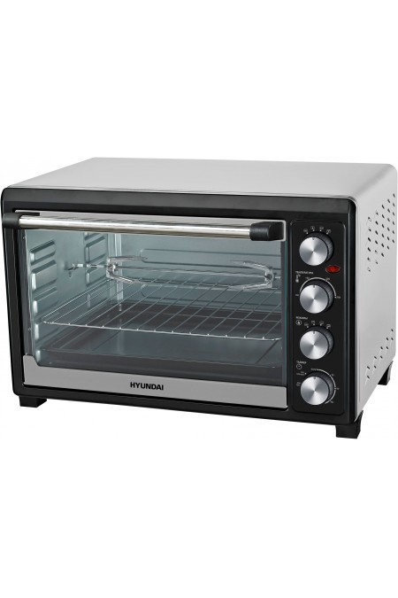 Мини-печь Hyundai MIO-HY076 (серебристый/черный) 5
