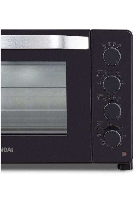 Мини-печь Hyundai MIO-HY081 (серебристый/черный) 6