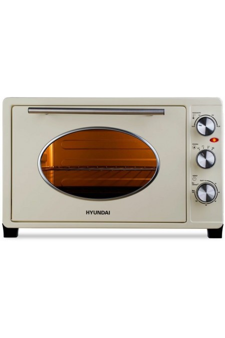 Мини-печь Hyundai MIO-HY084 (бежевый/серебристый) 