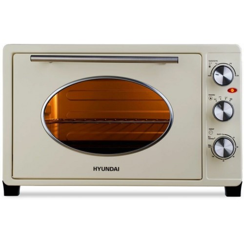 Мини-печь Hyundai MIO-HY084 (бежевый/серебристый) 