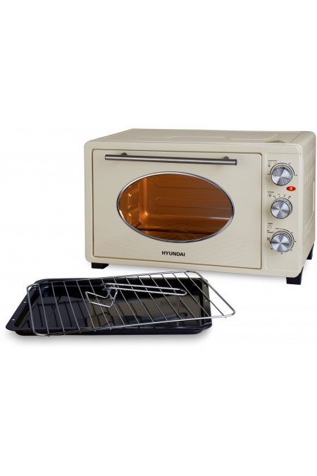 Мини-печь Hyundai MIO-HY084 (бежевый/серебристый) 4