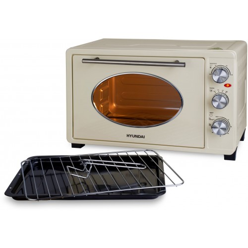 Мини-печь Hyundai MIO-HY084 (бежевый/серебристый) 4