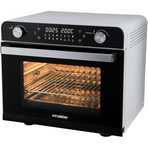 Мини-печь Hyundai MIO-HY087 (серебристый/черный) 