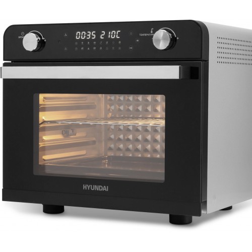 Мини-печь Hyundai MIO-HY087 (серебристый/черный) 6