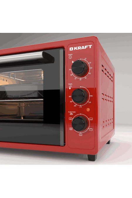 Мини-печь Kraft KN-MO 3902 FKR (красный) 3